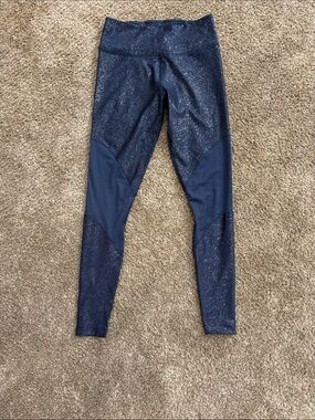 Nike Women's Shimmer Navy High-Waist Leggings